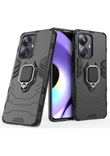 Realme 10 Pro+ Plus Için Telefon Kılıfı [düşmeye Karşı Koruma] Araba Manyetik Halka Tutuculu (Yurt Dışından) fırsatları