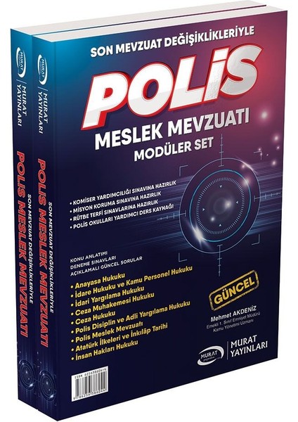 Murat Yayınları 2023 Polis Meslek Mevzuatı Komiser Yardımcılığı ve Misyon Koruma Konu Set