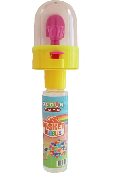 Olgun Toys Sarı Renk Parmak Basket Oyunu ve Köpük Baloncuk Birlikte