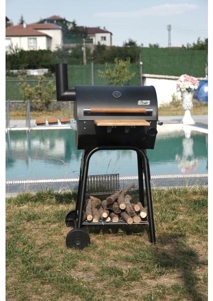 Grillord‑50 Kömürlü Barbekü (1 Adet Döküm Izgaralı) + Hediye Seti