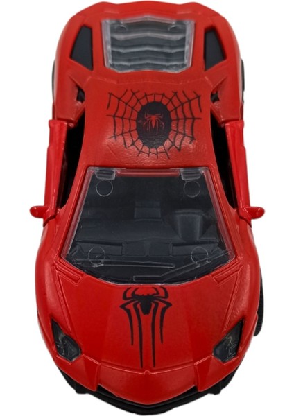 Spiderman Metal Araba Örümcek Adam Kapıları Açılabilen Oyuncak Çek Bırak Metal Araba 14CM. fiyatları