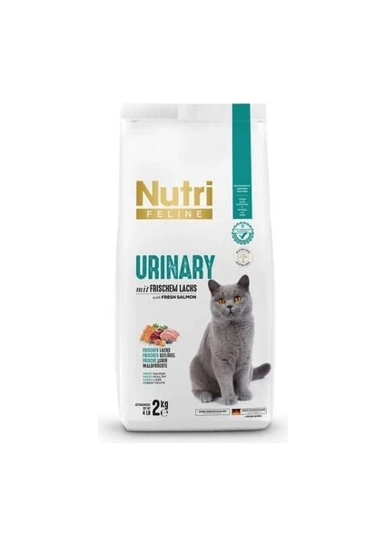 Nutri Feline Urinary  Destekleyici Somonlu Düşük Tahıllı Yetişkin Kedi Maması 2kg