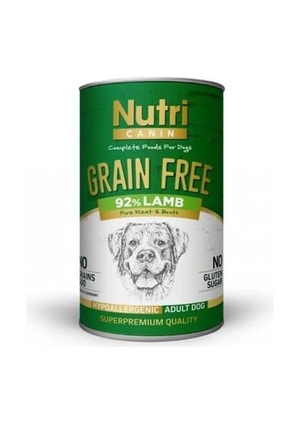 Kuzulu ve Patatesli Tahılsız Köpek Konservesi 400GR