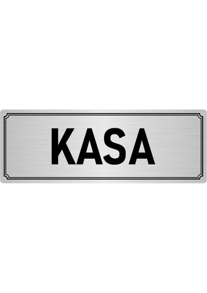 Metal Yönlendirme Levhası, Departman Kapı İsimliği Kasa 10X20 cm Gümüş Renk