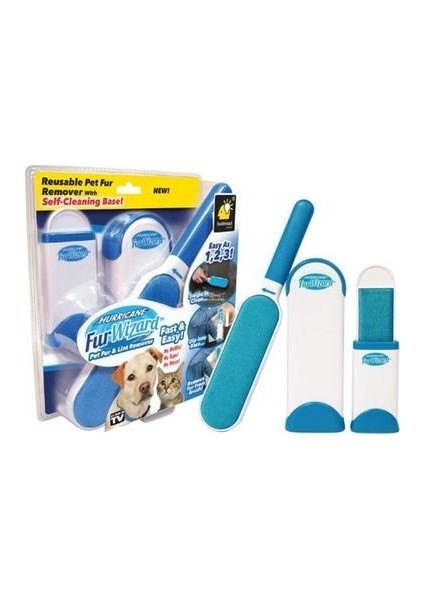 Hurricane Fur Wizard Kendinden Temizlemeli Tüy Toz Toplama Fırça Seti