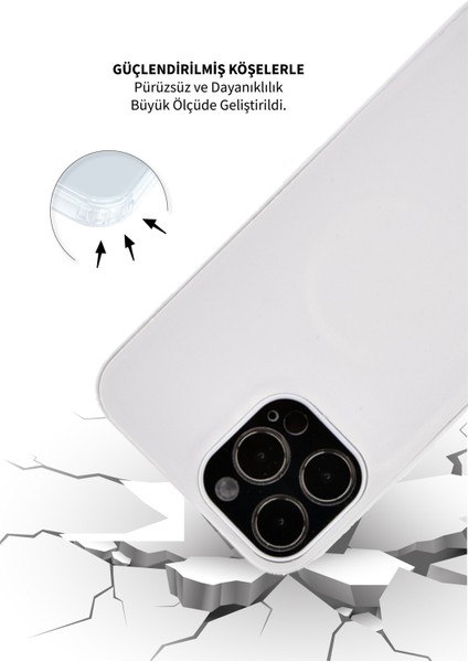 Deilmi Iphone 12 Pro Uyumlu Deri Loop Magsafe Destekli Kablosuz Şarj Uyumlu Renkli Soft Deri Kılıf Kapak