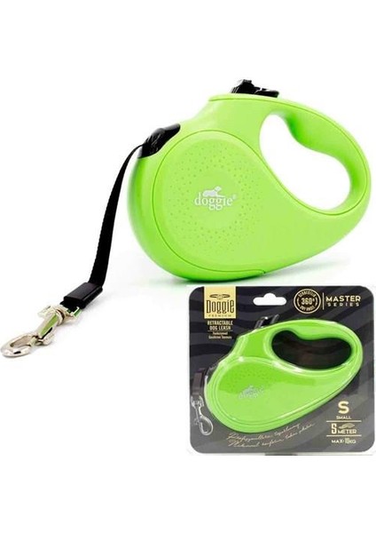 Doggie Otomatik Köpek Tasması Master Small 15 kg 5 Metre Yeşil