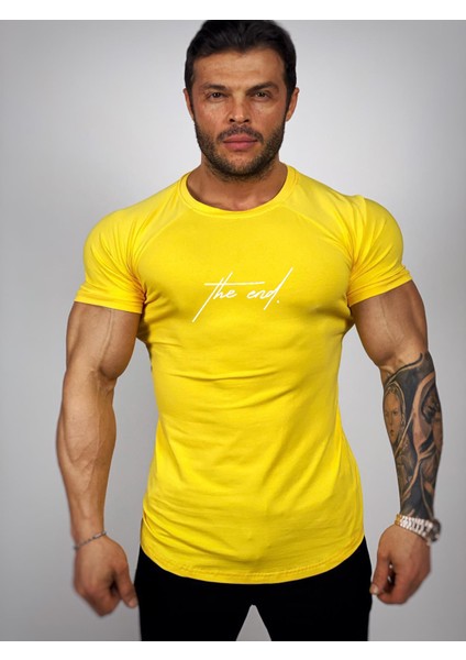 Baykuş Baskılı Fitness T-Shirt