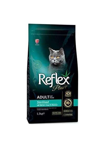 Plus Somonlu Kısırlaştırılmış Kedi Maması 1,5kg