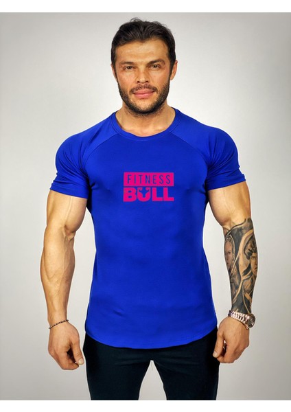 Pink Fitness Bull Baskılı Fitness T-Shirt