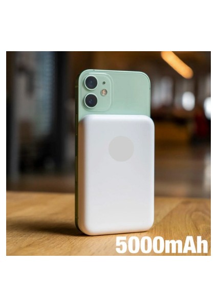 Pw-03 7,5W Magsafe 5.000MAH Kablosuz Wireless Şarj Cihazı Powerbank fırsatları