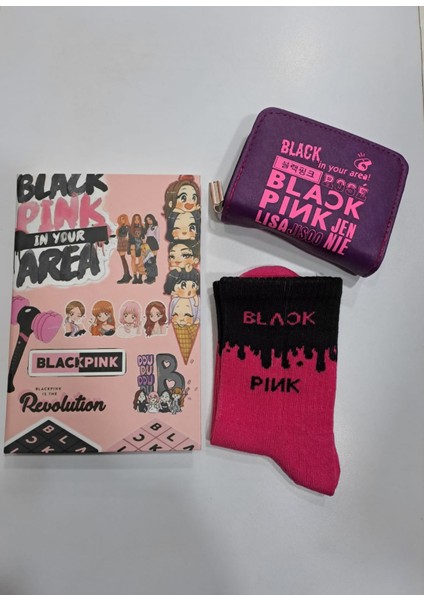 Blackpink Defter Çorap Cüzdan