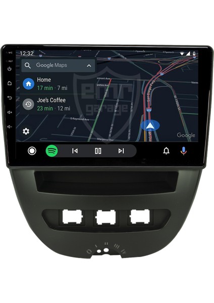 Peugeot 107 Android 4gb Ram Multimedya Kablosuz Carplay Navigasyon Ekran