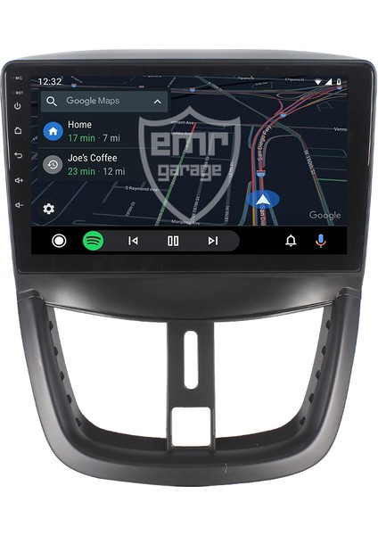 Peugeot 207 Android 4gb Ram Multimedya Kablosuz Carplay Navigasyon Ekran