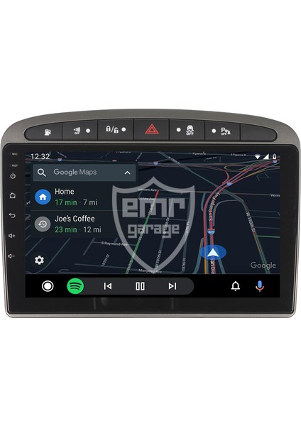 Peugeot 308 Android 4gb Ram Multimedya Kablosuz Carplay Navigasyon Ekran