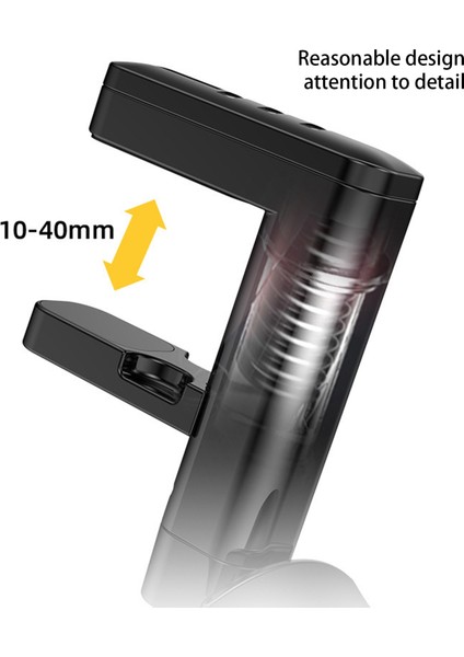 USB Hub Abs ile Kulaklık Ekran Rafında Kulaklık Rafı Kaymayı Önleyici Ekran Klipsi (Yurt Dışından)