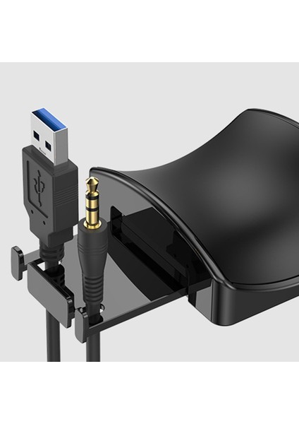 USB Hub Abs ile Kulaklık Ekran Rafında Kulaklık Rafı Kaymayı Önleyici Ekran Klipsi (Yurt Dışından)