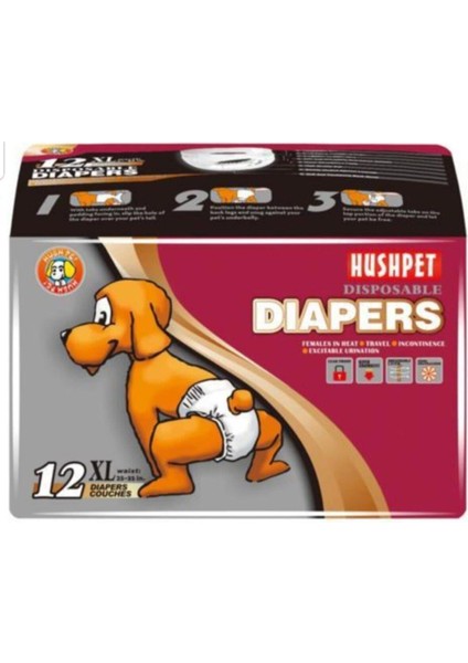 Köpek Alt Tuvalet Bezi Xl 12 Li 25-40 kg