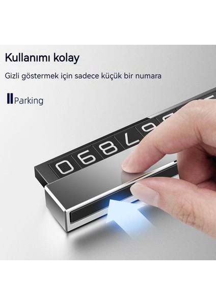 Metal Araba Geçici Park Levhası Cep Telefonu Plaka Yaratıcı Işıklı Geçici Park Plakası (Yurt Dışından) fiyatları