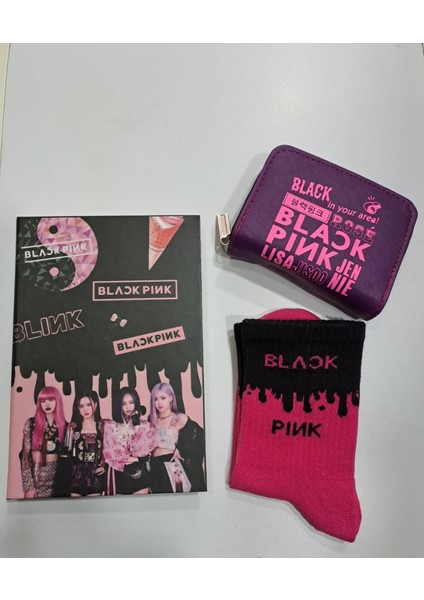 Blackpink Defter Çorap Cüzdan