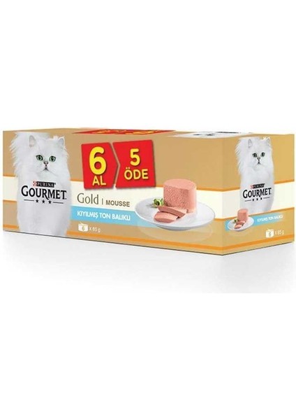 Kıyılmış Ton Balıklı Kedi Konservesi 85GR (6 Al 5 Öde)