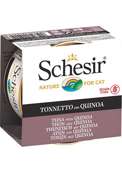 Ton Balıklı ve Kinoalı Tahılsız Kedi Konservesi 85GR