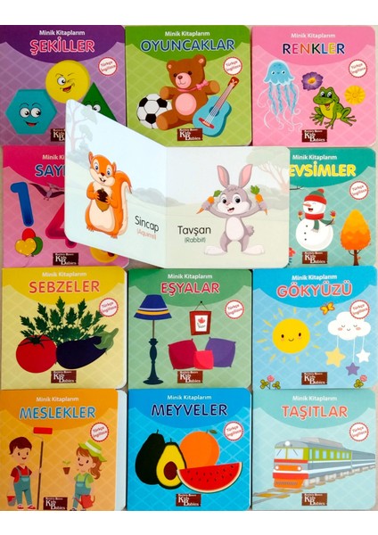 Minik Kitaplarım Bebeğimin Minik Kitapları Türkçe Ingilizce 12 Li Set fiyatları