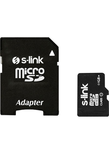 SL-TF264 64 GB CLASS10 Adaptörlü Micro Sd Kart Bellek