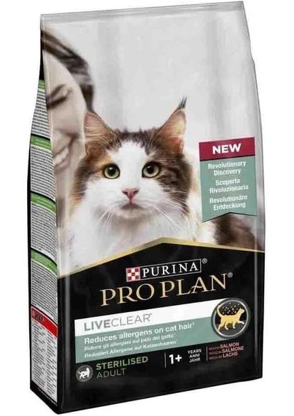 Pro Plan Liveclear Somonlu Alerjen Azaltan Kısırlaştırılmış Kedi Maması 1,4kg