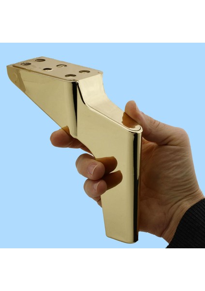 Logan Lüks Mobilya Kanepe Sehpa Tv Ünitesi Koltuk Ayağı 16 Cm Parlak Gold Baza Ayakları fırsatları