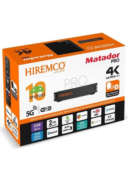 Matador Pro AIR 4K Android.10 Tv Box