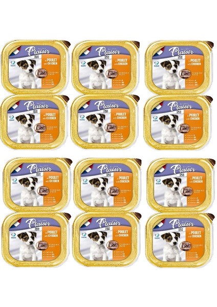 Pate Ezme 12 Adet Tavuklu Yavru Köpek Konserve Maması 150 gr Puppy