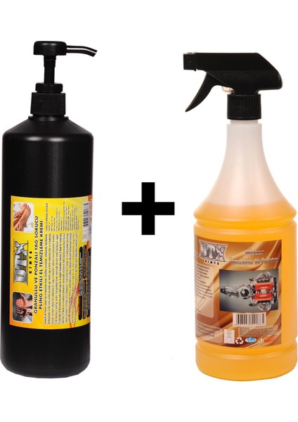Granüllü El Temizleme Kremi ( Sabunu ) 1 kg & Susuz Motor Temizleyici Konsantre (1/5) 1 Litre
