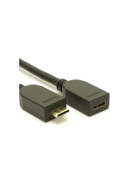 Mini HDMI Erkek - Dişi Uzatma Kablosu 30 cm