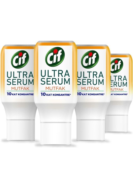 Ultra Serum Kapsül Mutfak Temizleyici 10 Kat Konsantre Zorlu Yağları Çözer 70 ml 4 Adet
