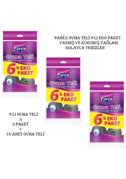 Ovma Teli 6'lı x 3 Paket 18 Adet fiyatları