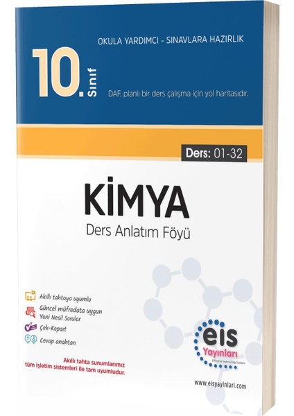 10.Sınıf Kimya Ders Anlatım Föyü (DAF) (Ciltli)