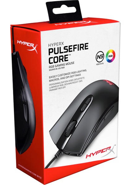 Pulsefire Core Black Kablolu Oyuncu Mouse Siyah 4P4F8AA