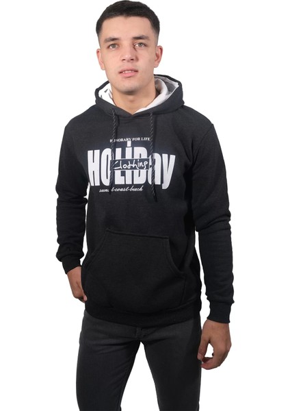 Erkek Holiday Füme Kapüşonlu SWEATSHIRT-234