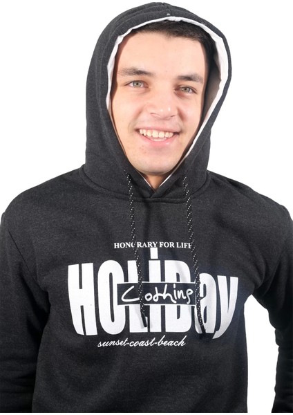 Erkek Holiday Füme Kapüşonlu SWEATSHIRT-234 fiyatları
