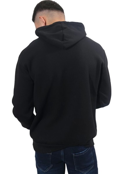 Erkek Holiday Siyah Kapüşonlu SWEATSHIRT-231