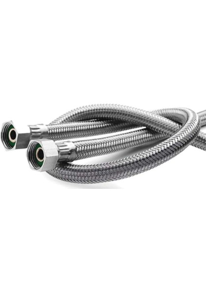 Spiral Çelik Örgülü Klozet Bağlantı Flex Hortumu - 3/8 - 3/8 modelleri