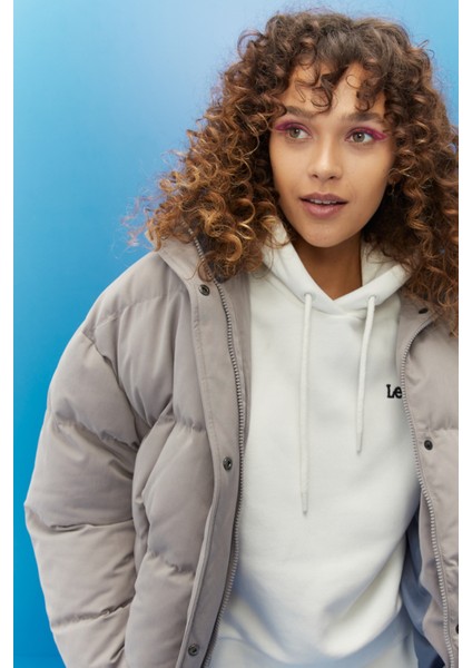 Regular Fit Normal Kesim Taş Rengi Şişme Mont