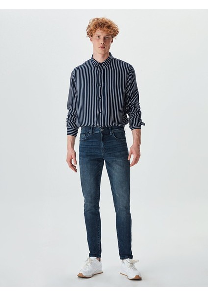 Erkek Darrıon Normal Bel Dar Paça Skınny Jean Pantolon