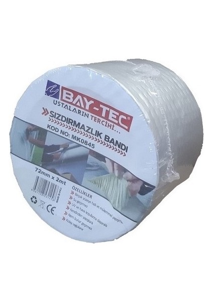 Baytec Yapıştırıcı Bant Sızdırmazlık Bandı Çatlak Bandı 72MM fiyatları