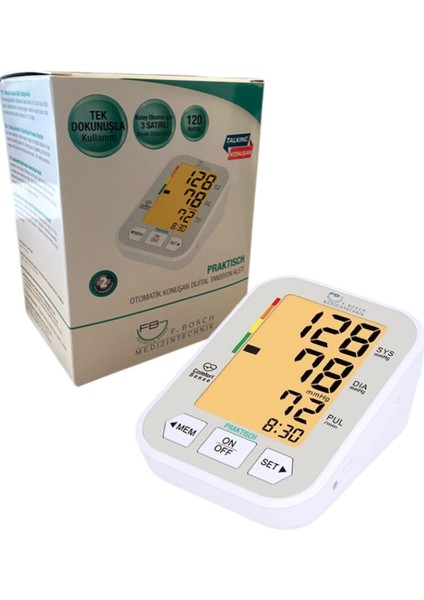 F.Bosch Praktısch Konuşan Koldan Ölçer Tansiyon Aleti Bosch-999 Tansiyon