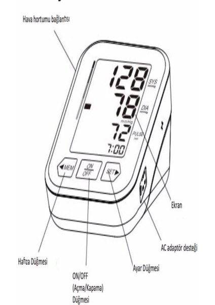 F.Bosch Praktısch Konuşan Koldan Ölçer Tansiyon Aleti Bosch-999 Tansiyon modelleri