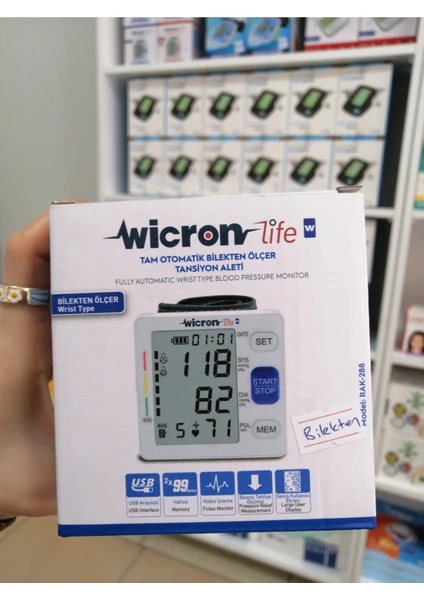 Wicron Life Bilekten Ölçer Dijital Tansiyon Aleti