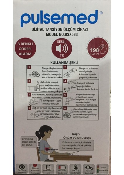 Dijital Türkçe Konuşan Koldan Tansiyon Ölçüm Cihazı