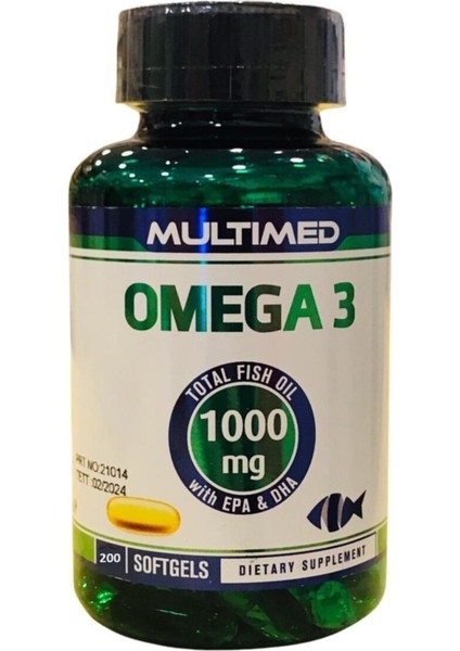 Omega 3 1000mg 200 Softjel